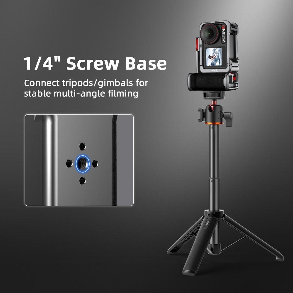 Shutter Button Camera Grip Handle Rabbit Cage for Osmo Action 3/4/5 Pro Camera Accessories