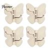 Peel And Stick Wall Hook 4PCS Butterfly Rotating Self Adhesive Hook, 3-Hook 270° Swivel Design, No Drill Mount Storage Hooks, for Hanging Towels Keys