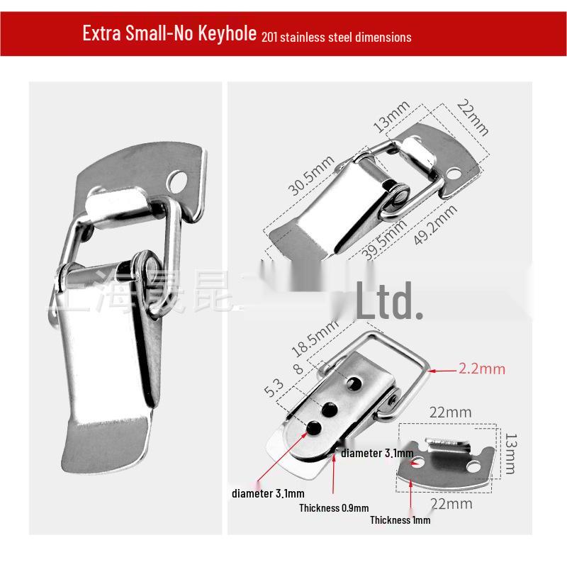 Thickened Stainless Steel Toggle Clasp for Toolboxes & Beehives