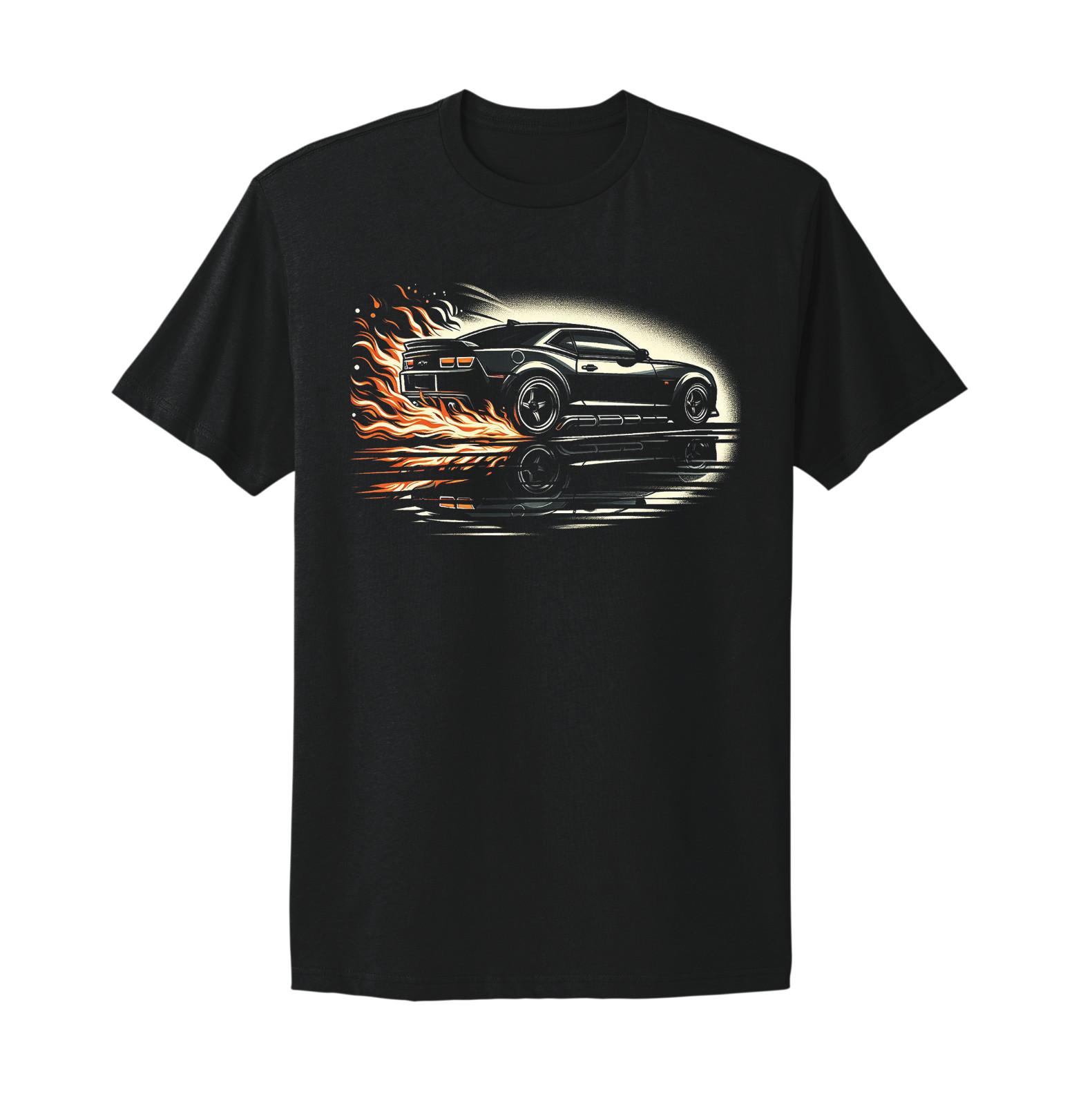 CAMARO Chevy RS SS Panther Graphic Unisex Black T-shirt XL