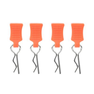 Body Shell Clip Pin Fixing Bracket Set Accessory Part for 18 110 112 RC Car(Orange )