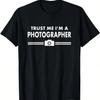Modern Futuristic White Font T-Shirt