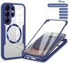 Funda 360° Totalmente Antigolpes Para Magsafe para Samsung S25 S26 S24 S23 Ultra Plus FE Edge Carga Inalámbrica Cubierta Magnética Transparente