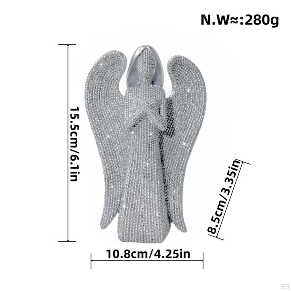 Angel Statue ,Resin,Angel Figurine Modern Tabletop Ornament Home Decor Decorative for Office Desk