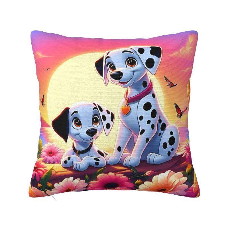 Custom Cartoon Dalmatians Disney Cushion Cover 101 Anime Kawaii Dog Velvet Nordic Throw Pillow Case Home Decor
