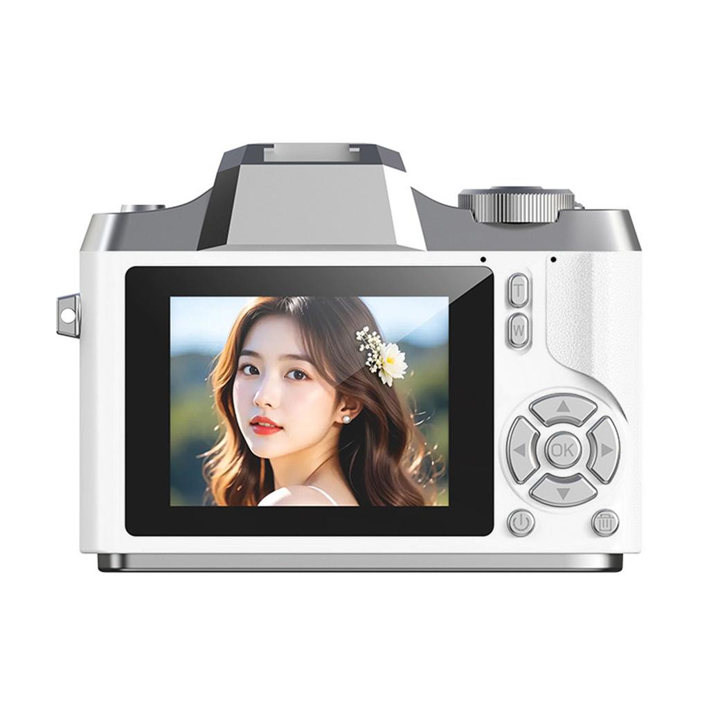 Digital Camera 1080P 48MP 2.4 Inch Screen 18x Zoom Autofocus Camera with Fill Light Keychain for Portrait Landscape