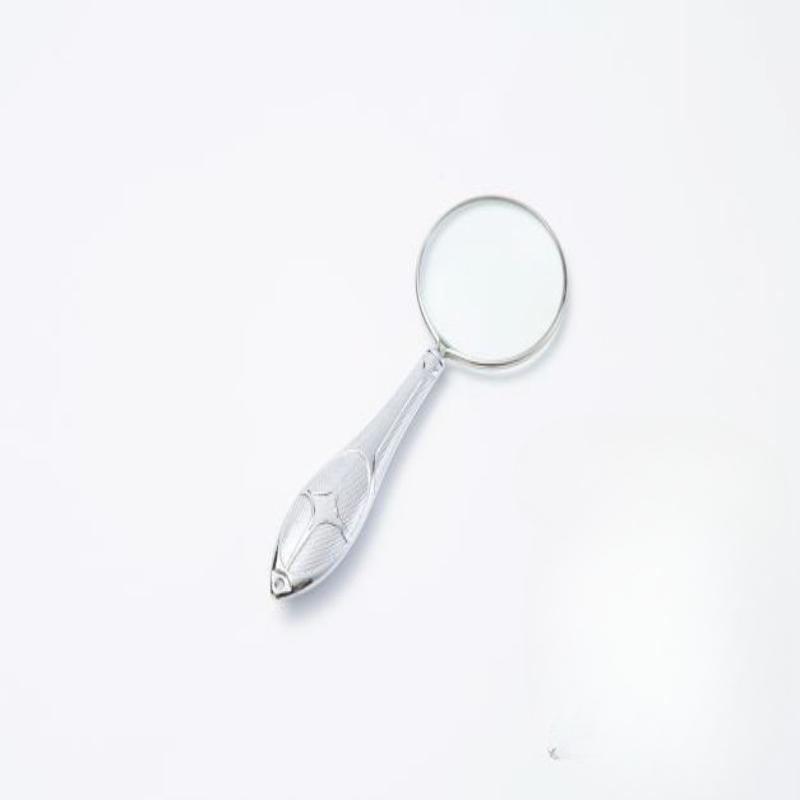 1Pc MG18155-1 Gold Metal 45mm Magnifying Glass Handheld Magnifying Glass