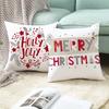 Christmas Cushion Cover Santa Printed Sofa Pillow Cover Christmas Decoration Gift Natal Navidad New Year