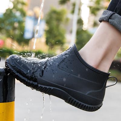 Mode Heren Regenschoenen Geliefden Outdoor Waterdichte Rubber Schoenen Enkel Regenlaarzen Voor Dames Zomer Winter Werkschoenen
