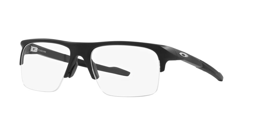 Oakley OX8061 Plazlink Satin Black Prescription Glasses with Demo 56mm Lens Lens,