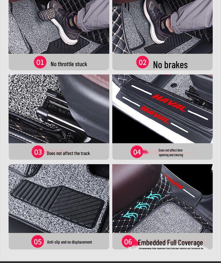 Custom Full Coverage Floor Mats for Haval H6, H2, Big Dog M6, Menglong F7, and H9