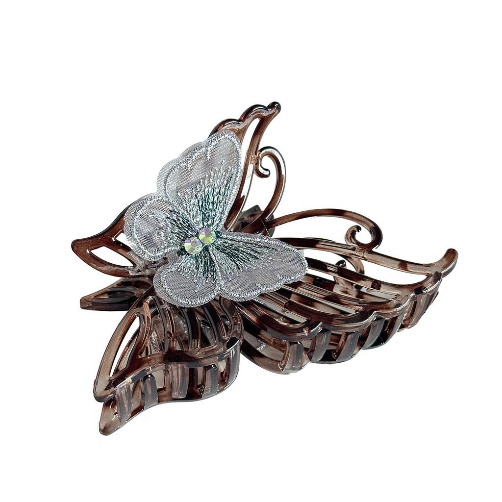Elegant Vintage Butterfly Hair Clip Large Size For Upscale Fashionable Hairstyles