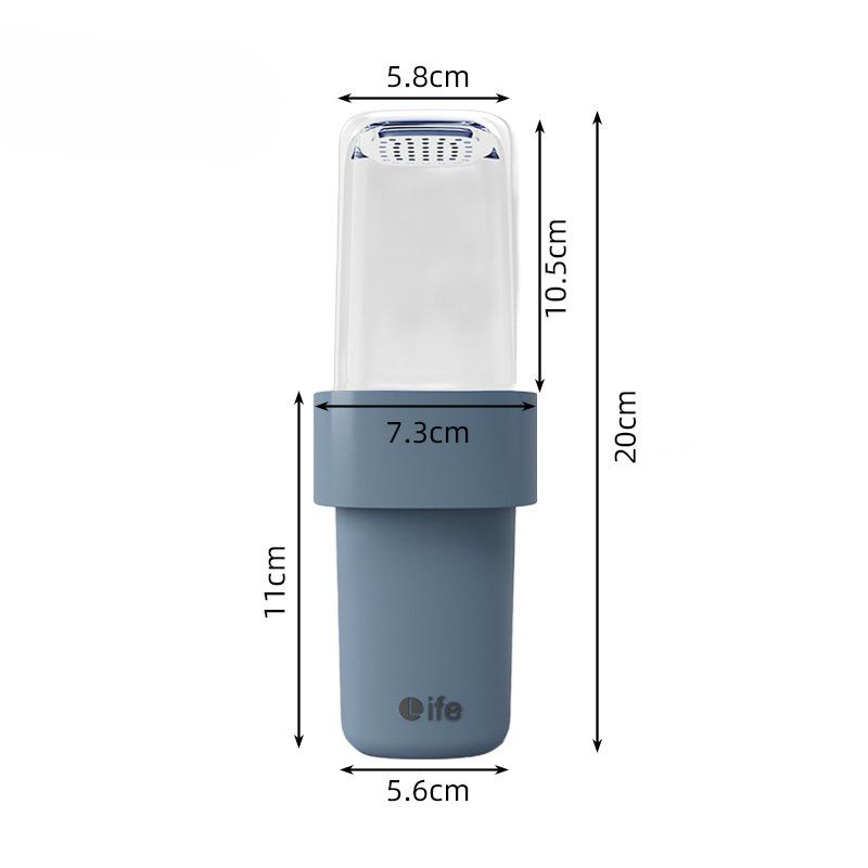 

Travel Mouthwash Cup Couple Brushing Cup Set Portable Toiletry Cup Household Toothbrush and Toothpaste Box синий