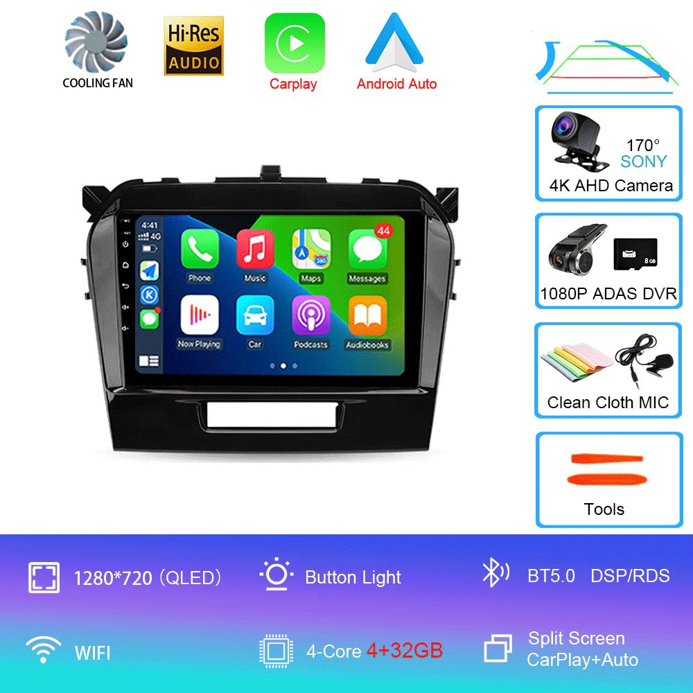 Android 14 Car Radio For Suzuki Vitara 4 2014 - 2018 Multimedia Video Player Navigation Stereo GPS No 2din 2 Din Dvd