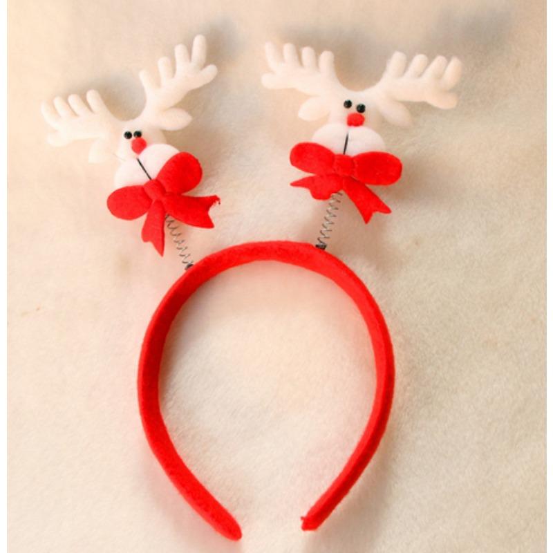 Christmas Hairband for Women Christmas Antler Hairpin Headwear  Holiday Decoration Gift Large Bow Headband Headwear Headwear