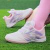 Children'S Mesh Breathable Children'S Football Shoes Girls' Primary School Students Tf Broken Nail Mesh Football Training Shoes