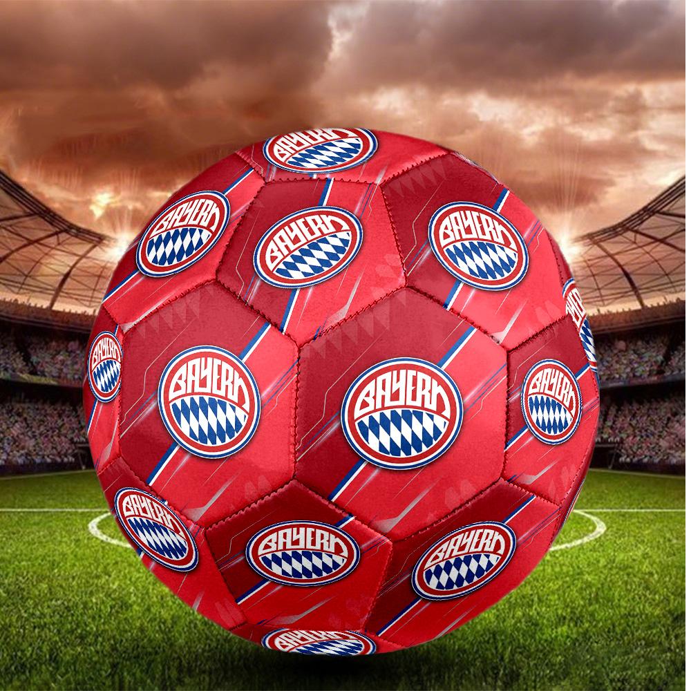 Bayern Monaco Pallone da Calcio Taglia 5 Alta Elasticità Pallone da Calcio Per Competizione All'aperto Allenamento Quotidiano Gioco