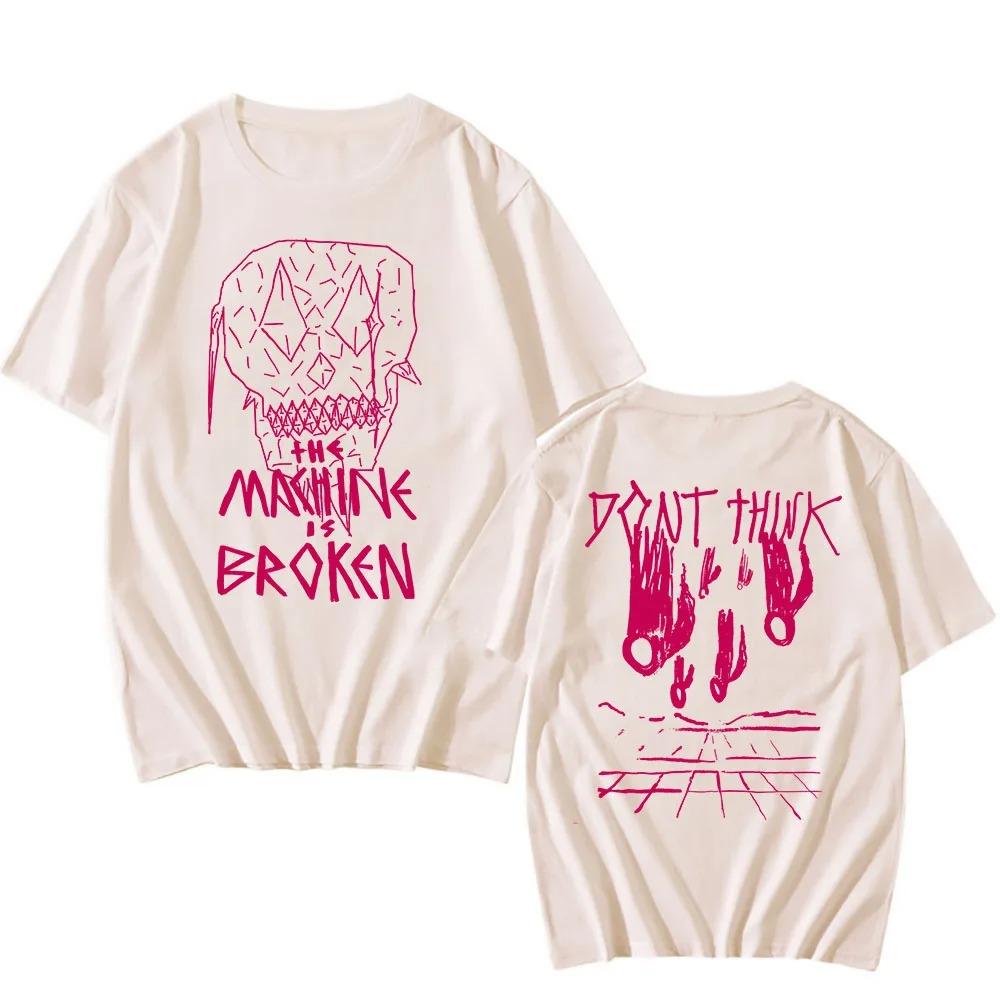 The Machine Is Broken Crewneck T-shirt ARCADE FIRE Band Unisex Streetwear Tshirts Cotton O-neck Short Sleeves Plus Size Loose 4XL