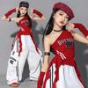 Hip Hop Kinder Crop Top Street Dance Lockere Weiße Hose Mädchen Bühne Streetwear Kinder Jazz Kostüm Girlgroup Teenager Kleidung Sets