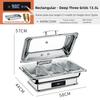 Large Capacity Electric Chafing Dish Buffet Set Parties Food Buffet Warmer Restaurant Adjustable Temperature Stove