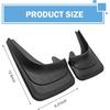 2 PCS Mud Flaps, Tire Rear Trim, 8.27 X 12.6In Splash Guards Accessories, Universal Guards Auto Car (Black)