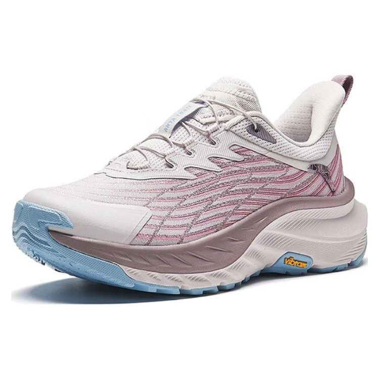 Anta Comfortable Versatile Non-Slip Durable Support Low-Top Running Shoes Women sneaker Gray Pink Purple 122345586-3