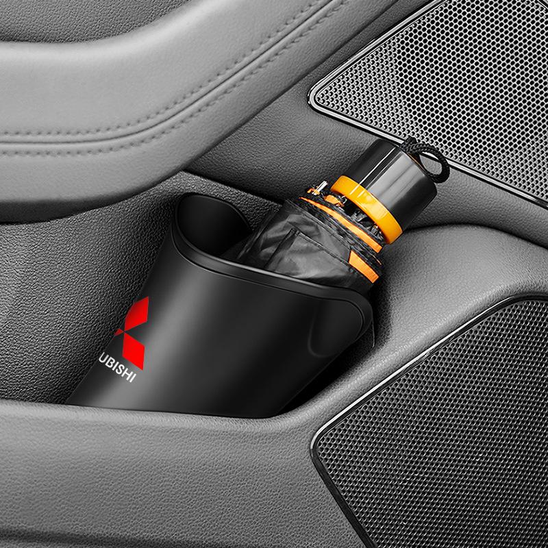 1/2Pcs Car Styling Car Storage Box Umbrella Garbage Organizer Bucket For Mitsubishi Lancer Lancer ASX Outlander 2 3 Pajero Mirage Exzos Pajero 4
