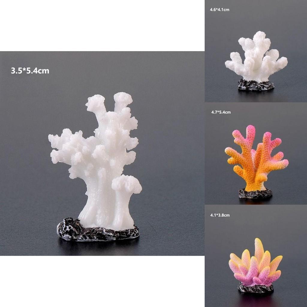 Kolorowa ozdoba z żywicy w kształcie koralowca do akwariów i zbiorników na ryby