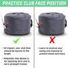 GoSports Golf Swing Bag Impact Position Trainer Master Proper Club and Hand Position at Impact Perfect for All Skill Levels Blue -