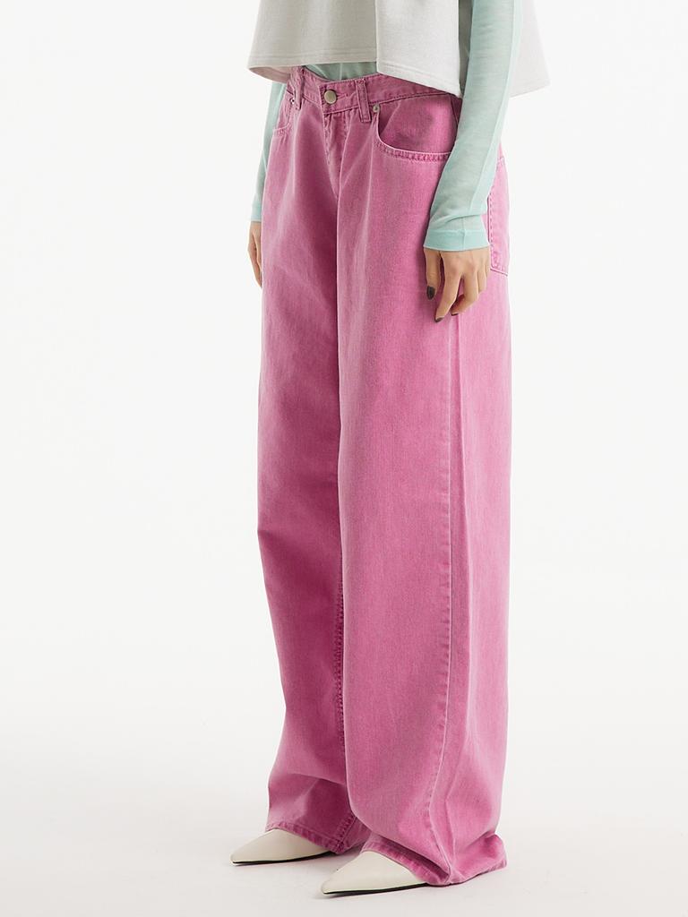 UNKNOWN PLANET Up-410 Wide Dyed Pants Pink