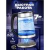 Hoffmans Wasserkocher, Glas, Hintergrundbeleuchtung, 2,2 Liter, Elektrischer Wasserkocher