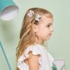 2pcs/set Glitter Back To School Hair Bows Clip for Girls School Bus Hairpins Sweet Doughnut Barrettes Headwear Hair Acesssories