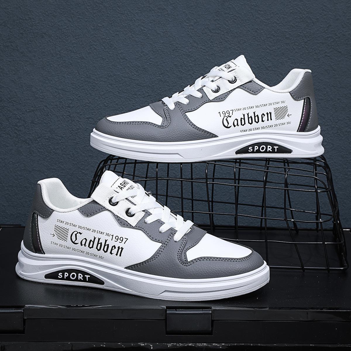 

Men s shoes 2025 new spring breathable little white shoes men s versatile trendy shoes boys sports and leisure shoes student board shoes 44