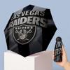 Las Vegas Raiders Printed 5?Fold Mini Umbrella 8?Rib Windproof Compact Umbrella For Women Pocket Carry