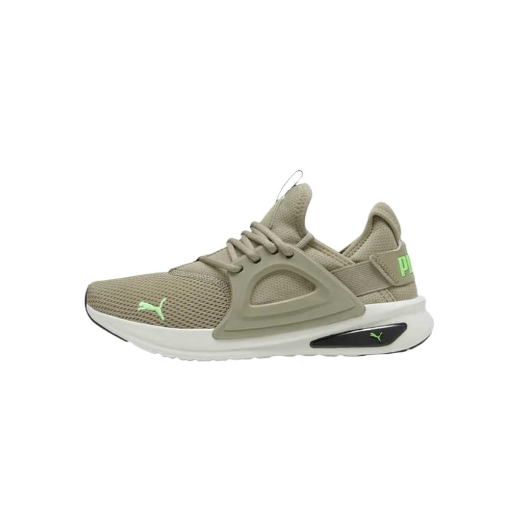 PUMA Softride Enzo Evo Running Shoes Oak Brown Green Apple Unisex 377048-S-28 EU 41