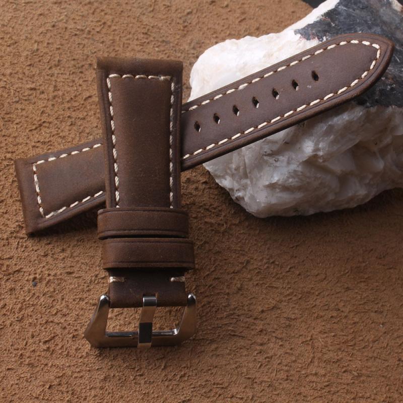 Cinturino per Orologio Sportivo da Uomo Strato Superiore in Pelle Crazy HorsePaneraiCinturino per Orologio22mm24mm26mm
