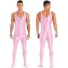 Sleeveless Full Body Jumpsuit Mens Suit Onepiece Jumpsuit Bodystocking Nightwear