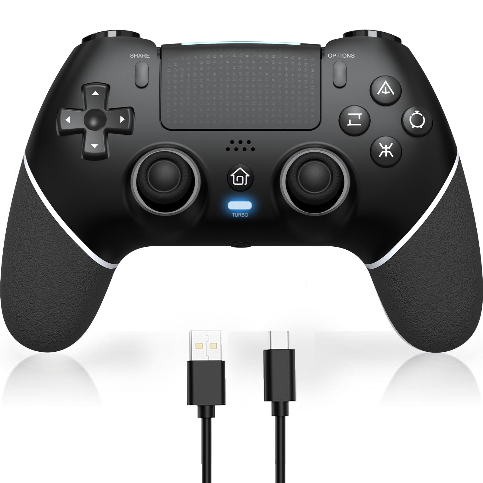 

Контролер PS4 у другій половині контролера Sungale p4 автоматичний вогонь із кнопкою «Назад» Bluetooth 1000 мАг, сумісний із макрофункцією Гніздо для навушників