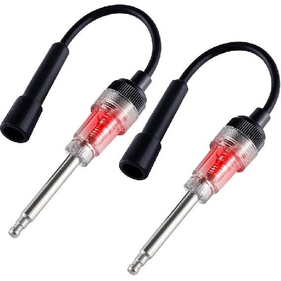 SINGARO Inline Spark Plug Tester, Plug-In Engine Ignition Tester, Car Exterior Accessories, Automobile, Lawn Mower,Engine Verification-Armature