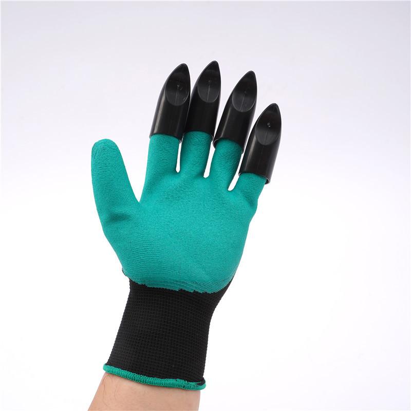 Horticultural Gloves With Claws, Digging Gloves, Garden Stab Resistant Protective Latex Gloves
