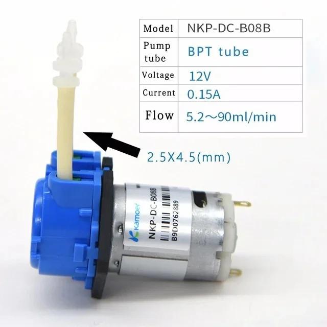 12V 24V Peristaltic Dosing Pump with Connector for Arduino Aquarium Lab DIY Liquids Motor Tool