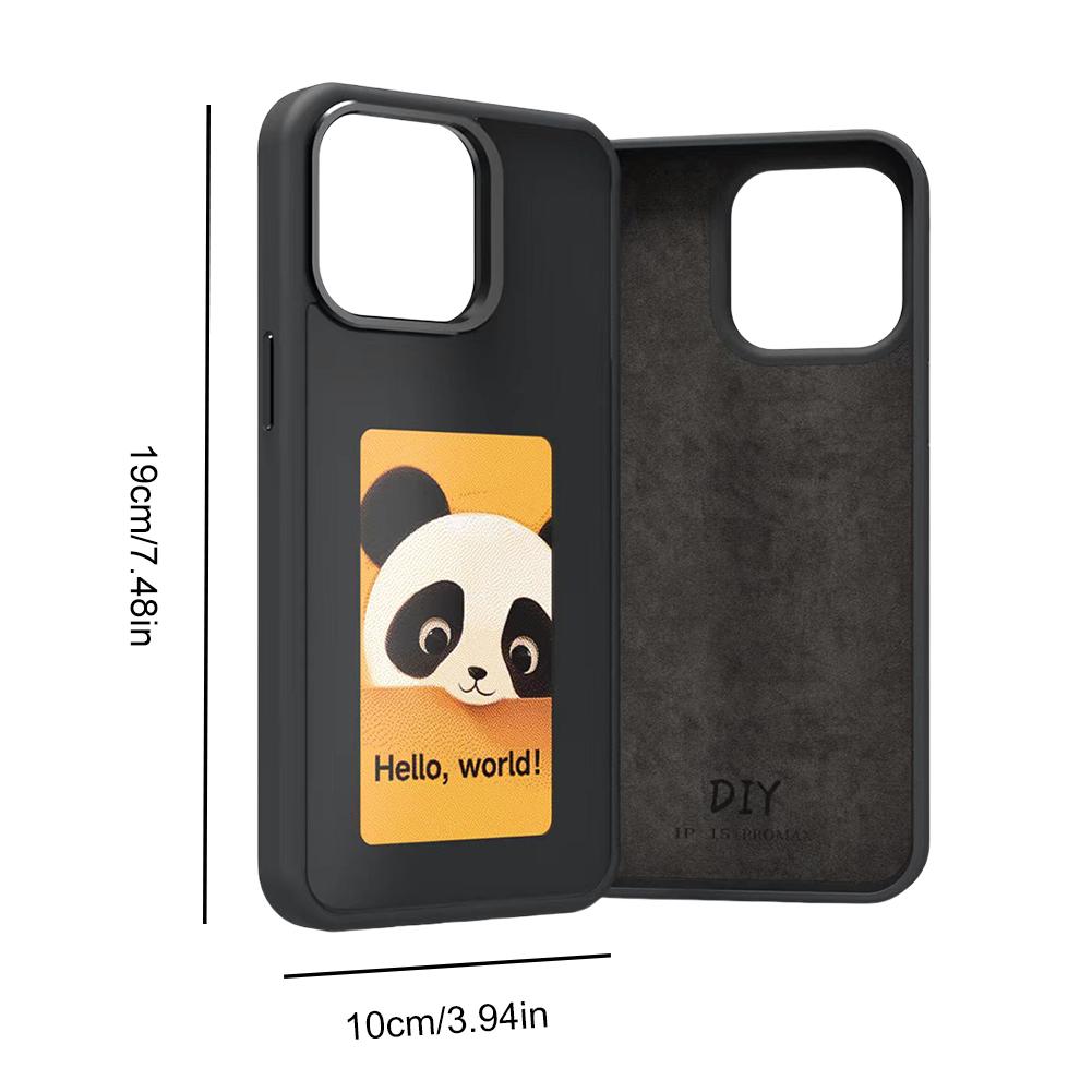 E Ink Phone Case Wireless NFC APP Refresh Smart Ink Phone Case DIY Display Imaging for iPhone 15/iPhone 15 Pro/iPhone 15 Pro Max
