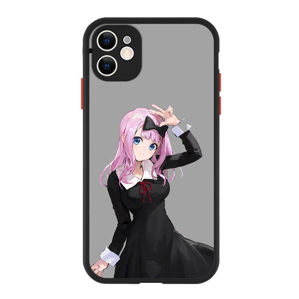 Liebe ist Krieg Anime Fujiwara Kaguya Luxus Mattes Handyhülle Für iPhone 13 14 12 11 Pro Max XR XS X 7 8 Plus Silikon Bumper Hülle