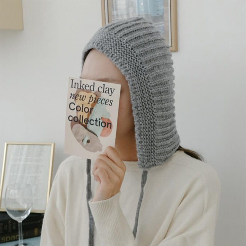 Women's Fall/Winter Knit Strap Balaclava Hat
