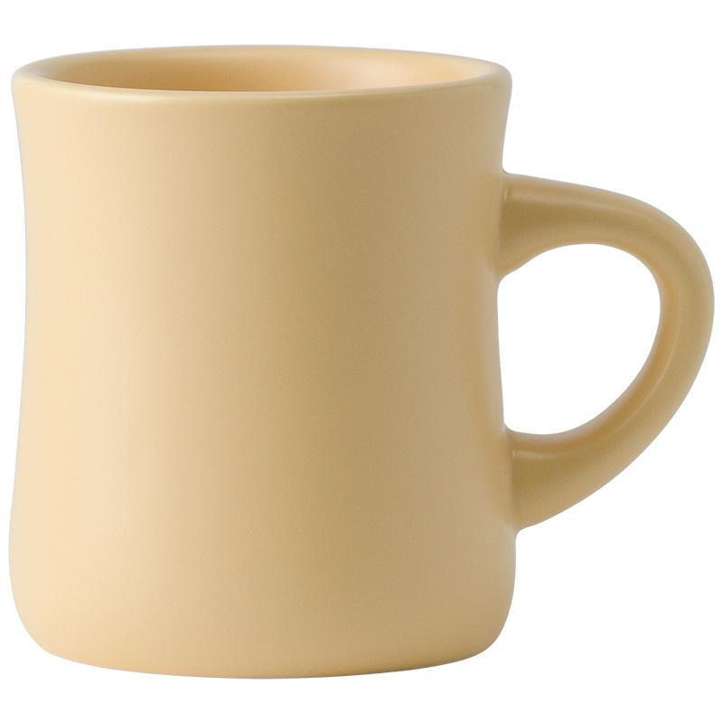 Household Cup Ins Wind Simple Cream Yellow Ceramic Mug Coffee Cup Couple Water Cup