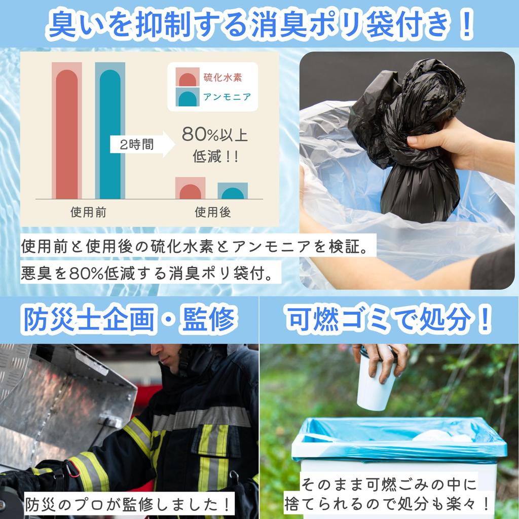 Waterless Toilet Planned and Supervised by a Disaster Prevention Emergency Toilet Emergency Toilet Simple Toilet Stored for 15 Years Comes with Toilet