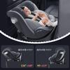 Heekin Child Seat Rotation ISOFIX Support Foot Fixed Angle Adjustment R129 Compatible with Awning Suitable for Children from Newborn To 12 Years Old