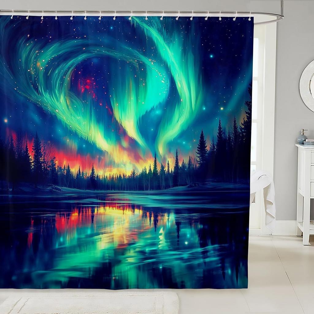 Japanese Style Bathroom Accessories Dragon Shower Curtain Magical Animals Bath Curtain Western Wildlife Theme Bathroom Sets