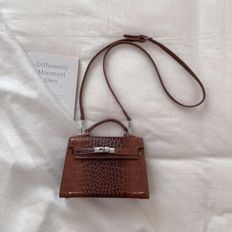 Modna Torba ze Wzorem Krokodyla - Torebka na Ramię - Wszechstronna i Stylowa Torba Crossbody