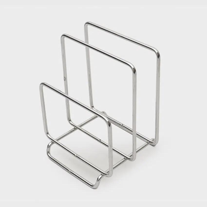 Stainless Steel Wire 2-Tier Cutting Board Holder (13x12x16.3cm) Silver